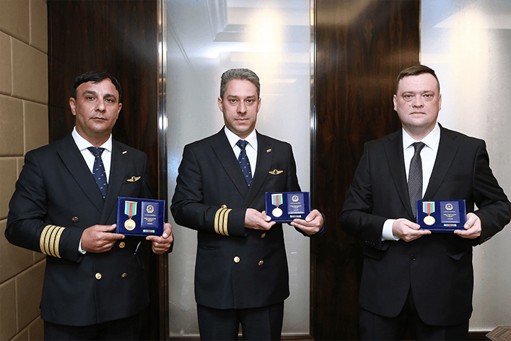 Silk Way West Airlines employees were awarded on the occasion of their professional holiday