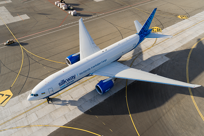 Silk Way West Airlines welcomes third Boeing 777 Freighter to Baku